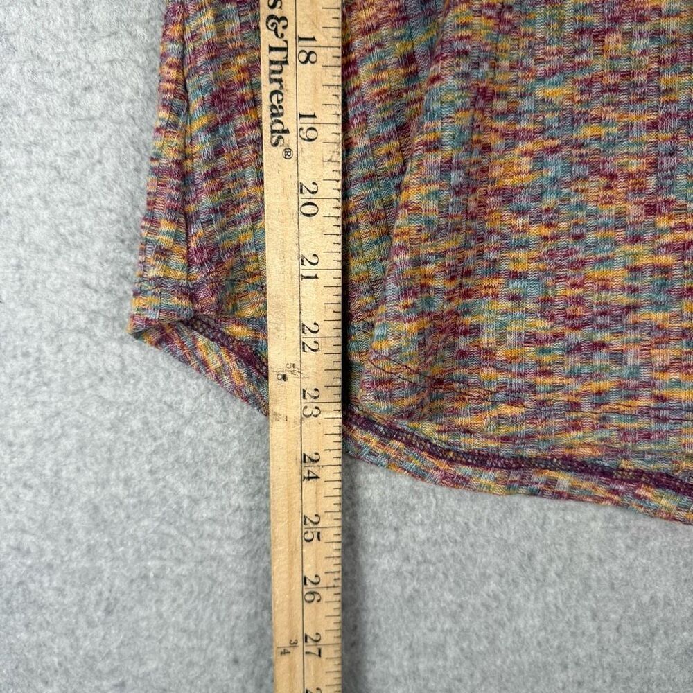 Anthropologie Womens Size Medium Pullover Top Multicolor Long Sleeves Textured - Picture 5 of 7